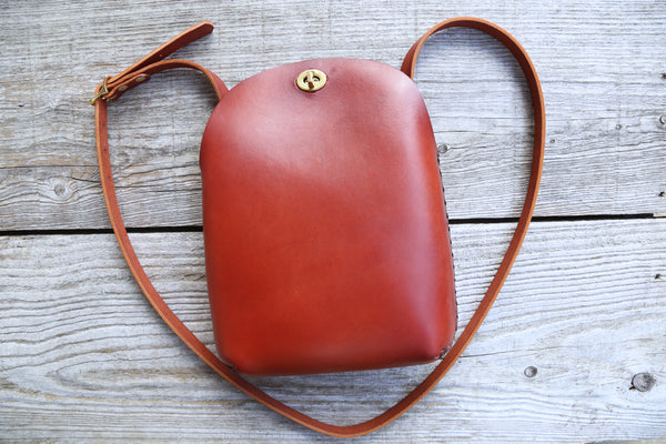 Red Crossbody Bag With Wide Strap