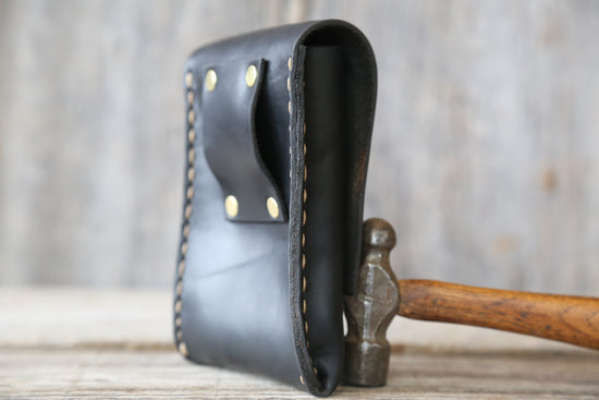 Black Horween Leather Hip Pouch no.1