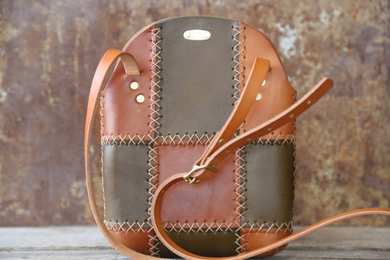 Handmade Rattan and Leather Handbag — Grit and Grace Studio