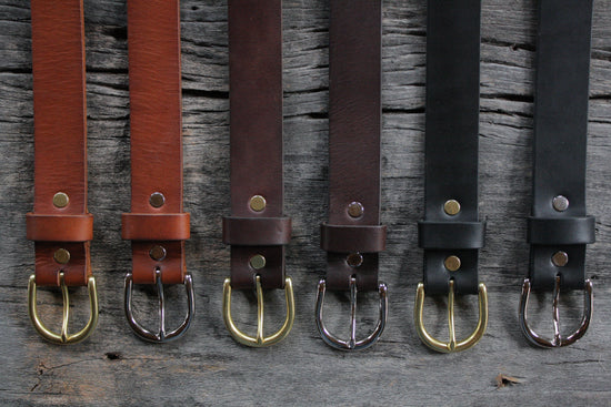Load image into Gallery viewer, Classic 1.25&amp;quot; Handmade Leather Belt
