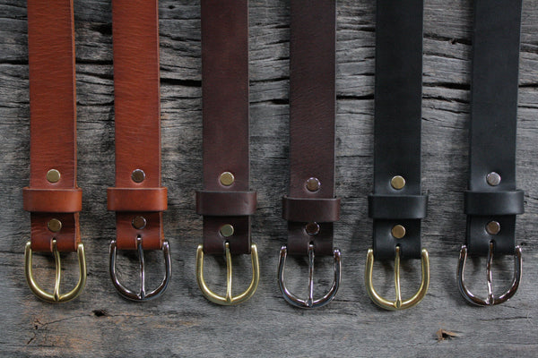 Classic 1.25" Handmade Leather Belt