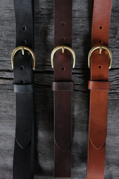 Classic 1.25" Handmade Leather Belt