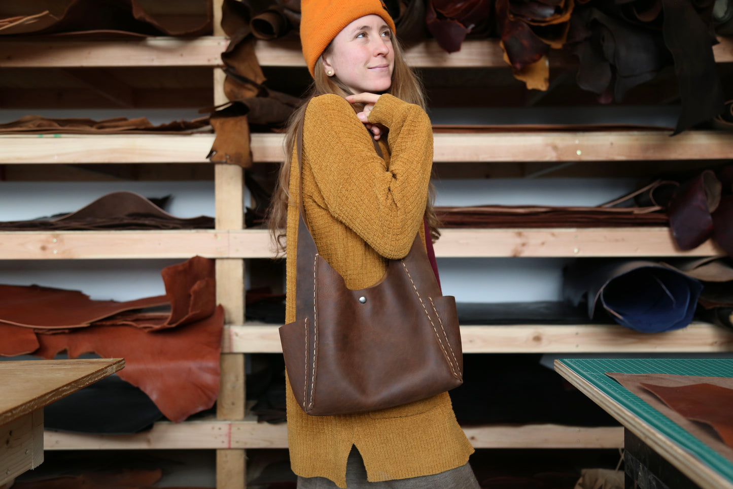 Stella McCartney Shoulder bag 'Flap Bag' Medium brown | Shoulder Bags