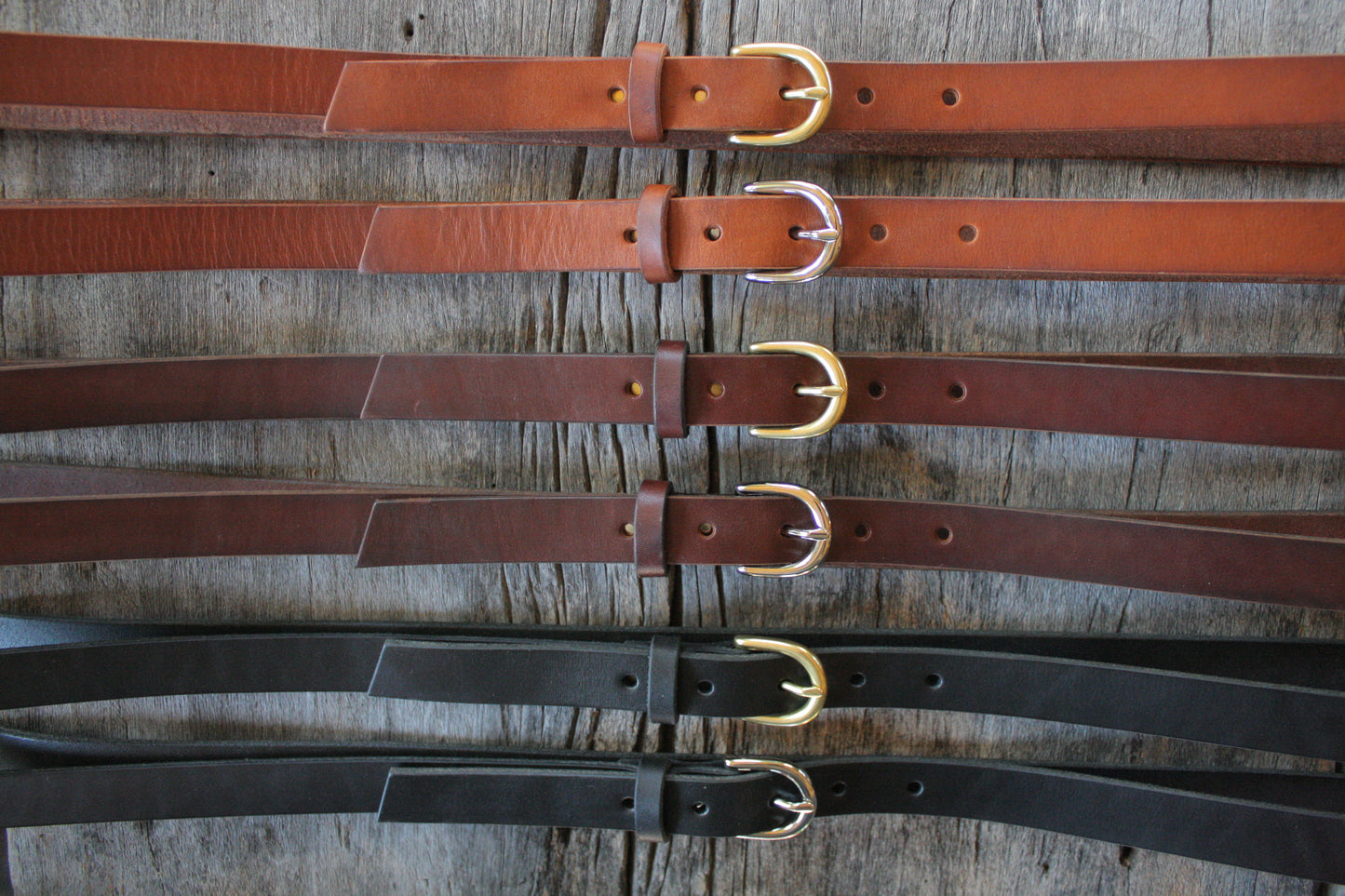 Classic 3/4" Handmade Leather Belt