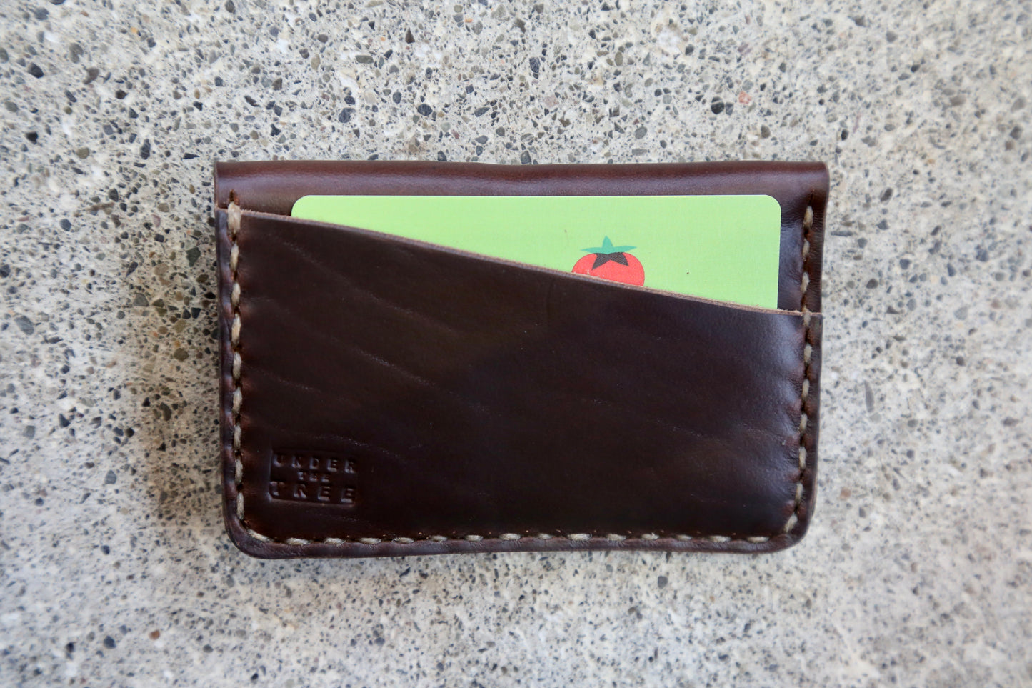 Load image into Gallery viewer, Brown credit card wallet
