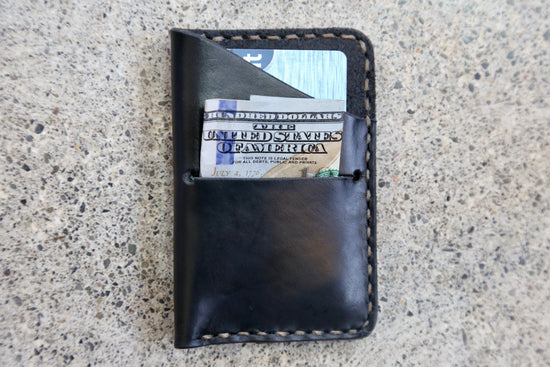 Load image into Gallery viewer, Black credit card wallet
