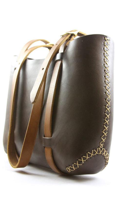 Load image into Gallery viewer, The Forest Tote in Chocolate Brown
